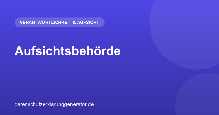 Aufsichtsbehörde