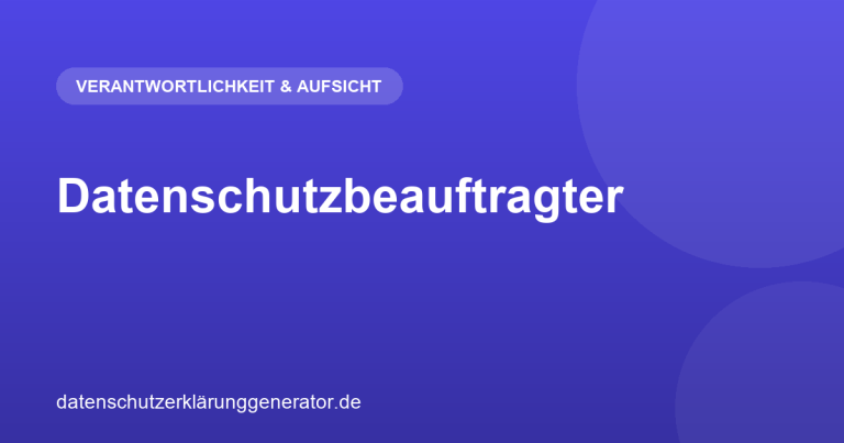 Datenschutzbeauftragter